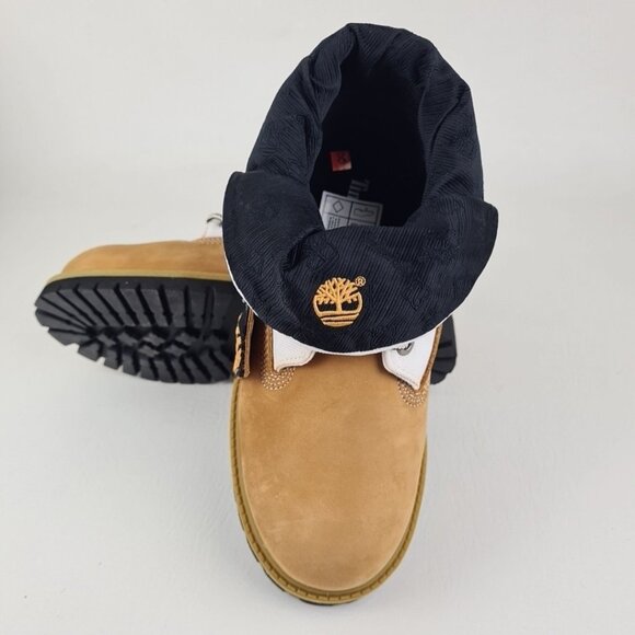 Timberland Script Roll Top Boots  Little Kids Wheat Leather - Picture 12 of 13